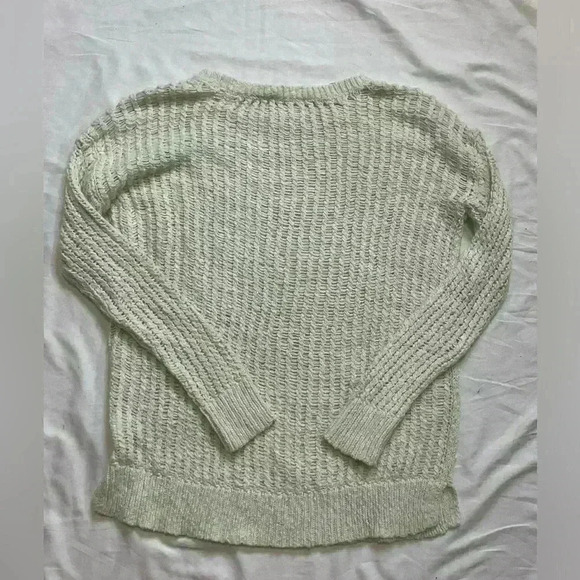 Motherhood Maternity Open Knit Stitch Size Small Sweater Green - Picture 4 of 4